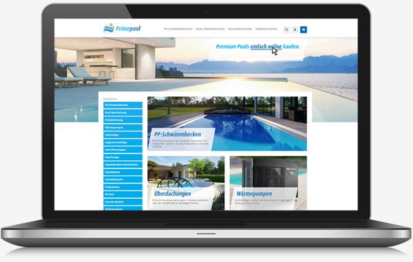Corporate Design und Grafikdesign für Primepool Onlineshop von Designer Dirk Rietschel